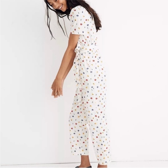 Madewell Puff Sleeve Tapered Jumpsuit - Picture 3 of 7